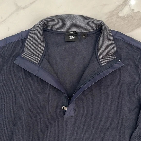 Hugo Boss men’s half zip sweater